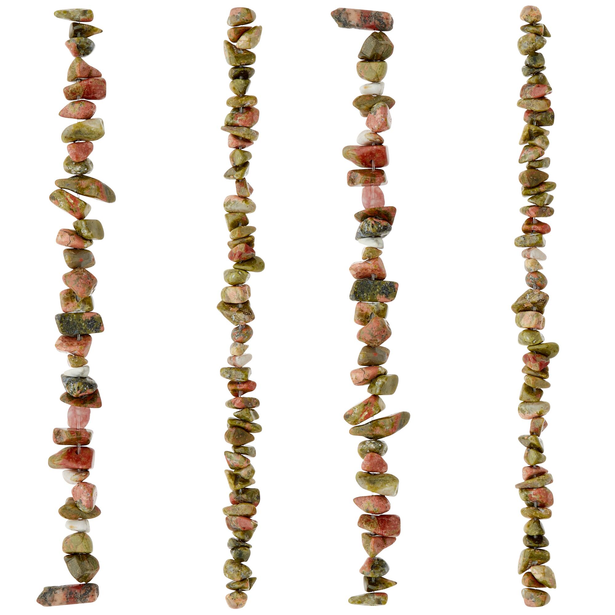 Unakite Chip Beads by Bead Landing®